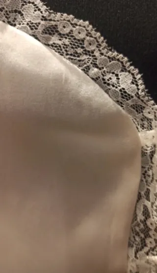 Victoria Beckham Top Lencero Seda Beige/Blanco