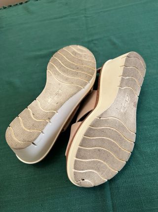 Sandalias Clarks Plataforma Rosa