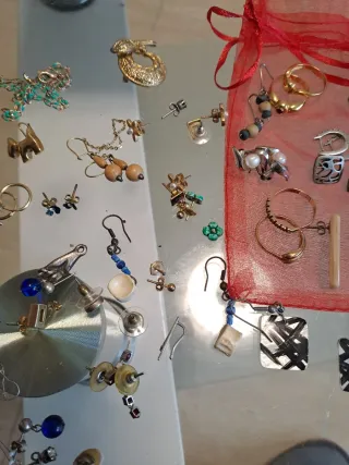 Lote bisutería oro y plata