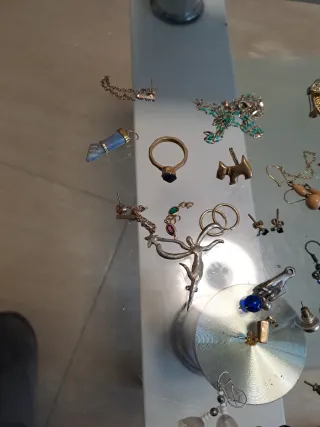 Lote bisutería oro y plata