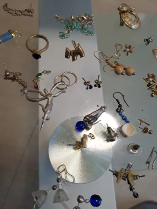 Lote bisutería oro y plata