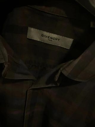 Camisa Givenchy Men Cuadros Slim Fit - Algodón...