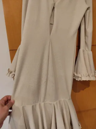 Traje Flamenca Niña Beige