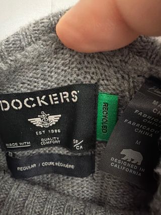 Jersey de cuello alto gris