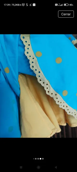 Vestido Flamenca Talla 10-11. Hecho por modista