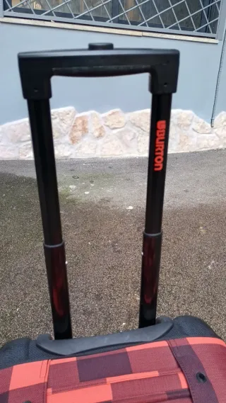 Valigia Trolley Burton a Quadri Arancio/Marrone