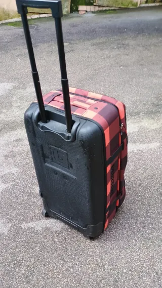 Valigia Trolley Burton a Quadri Arancio/Marrone