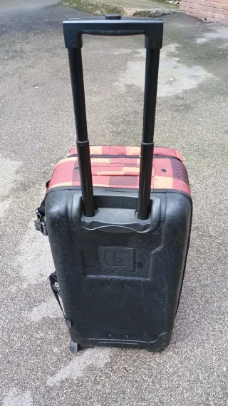 Valigia Trolley Burton a Quadri Arancio/Marrone