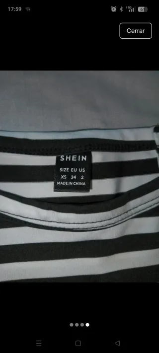 Top de rayas blanco y negro