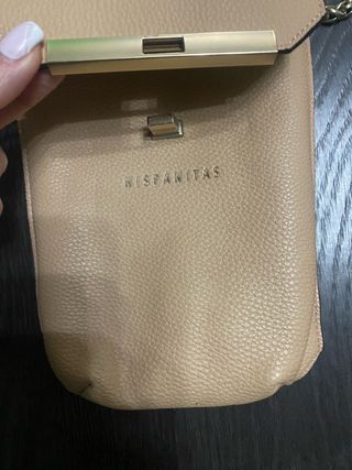 Bolsito piel camel Hispanitas cadena