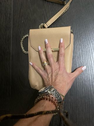 Bolsito piel camel Hispanitas cadena