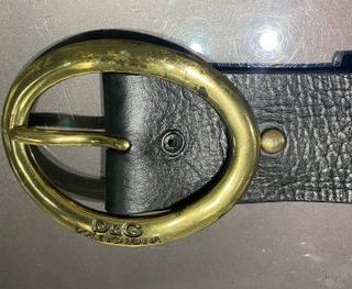 Cinturón de piel de D&G Dolce&Gabbana color negro