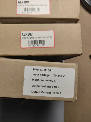 Lote 7 Cargadores Netbook Sony Samsung Toshiba Pac