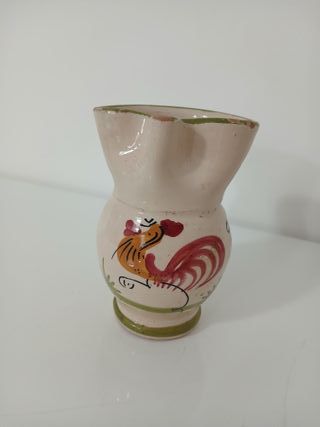 Brocca ceramica vintage decoro galletto