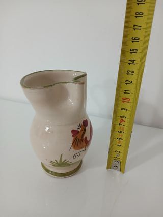 Brocca ceramica vintage decoro galletto
