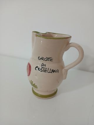 Brocca ceramica vintage decoro galletto