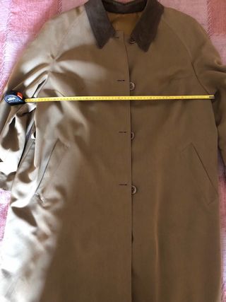 Gabardina verde oliva talla grande