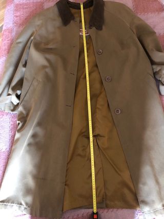 Gabardina verde oliva talla grande