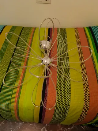 Lámpara LED Diseño Flor Plata