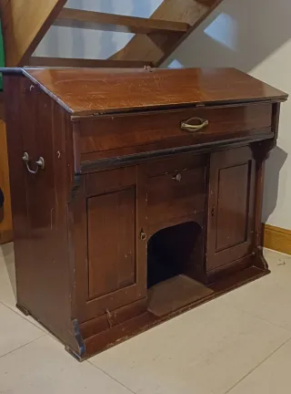 Buró antiguo roble vintage