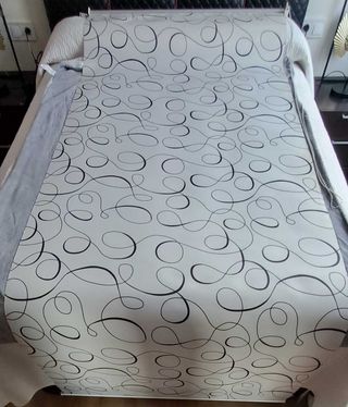 Estor Enrollable Affin Blanco y Negro 105x250