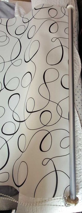 Estor Enrollable Affin Blanco y Negro 105x250