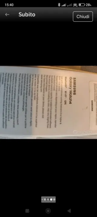 Samsung Galaxy Watch 4 Bianco