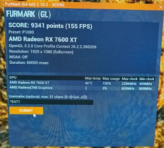 Tarjeta Gráfica Gigabyte RX 7600 XT muy poco uso