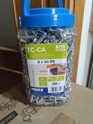 Taco y tornillos INDEX TC-CA 6x40