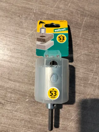 Wolfcraft Corona Perforación de varios diámetros.