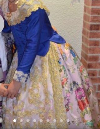 Traje de Fallera Niña Azul