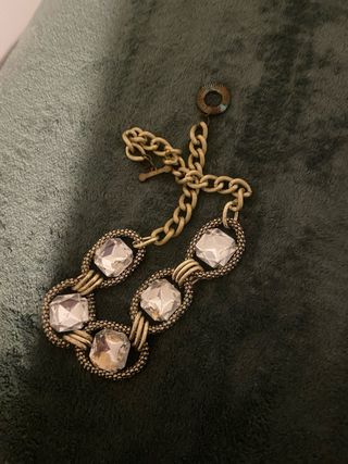 Collar cadena eslabones con piedras