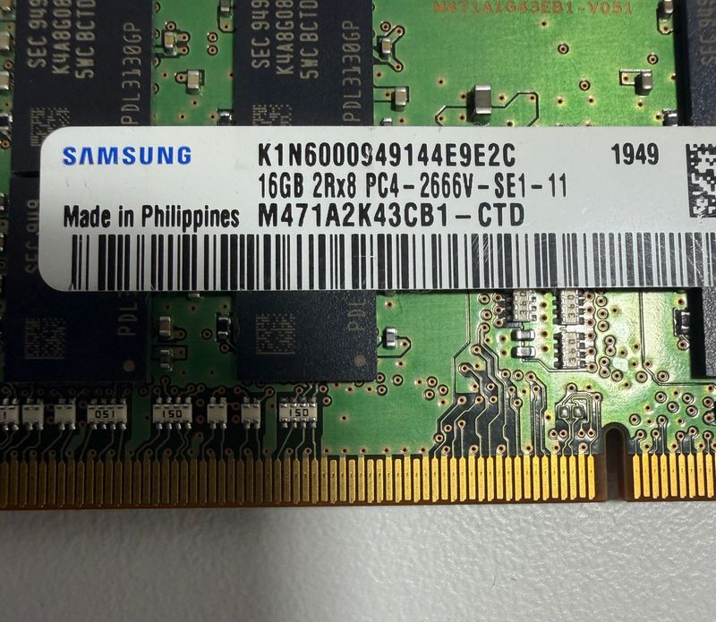 Samsung 16GB DDR4 2666MHz SODIMM