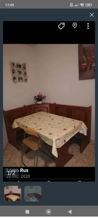 Sofá de madera antiguo