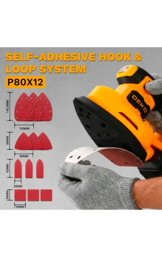 Lijadora Orbital Inalámbrica DEKO