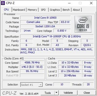 Procesador Intel i9 10900