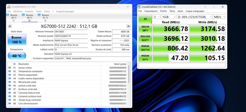 SSD KingSpec XG7000 2242 512GB NVMe PCIe 4.0 afbeelding 3