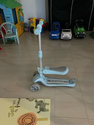 Patinete infantil 3 ruedas azul