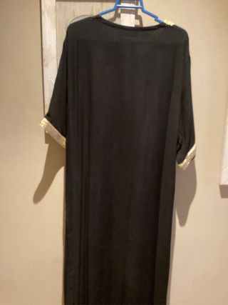 Vestido Túnica Negro y Dorado