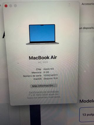 MacBook Air M2 Gris Espacial