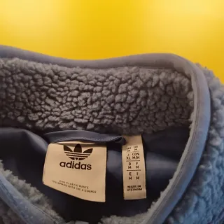 Chaqueta Polar Adidas Sherpa Azul Talla M