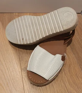 Sandalias Popa Plataforma piel Blanca