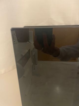 Tablero de vidrio negro para mueble 120*40 cm