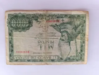 Billete 5000 Pesetas Banco de España 1976