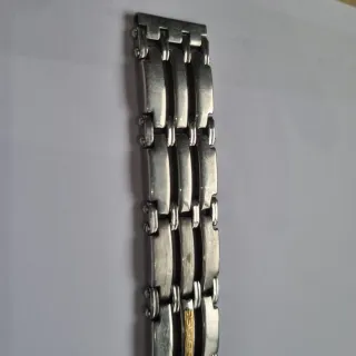 Pulsera Vaneli Acero y Oro