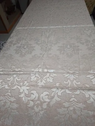 Tovaglia per 12 persone color rosa antico nuova