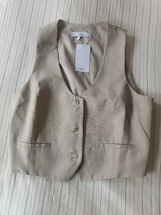 Chaleco Mango Lyocell Crop Talla M