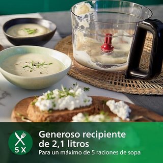Philips Robot de Cocina Compacto y Licuadora 850W