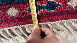 Alfombra étnica de lana multicolor