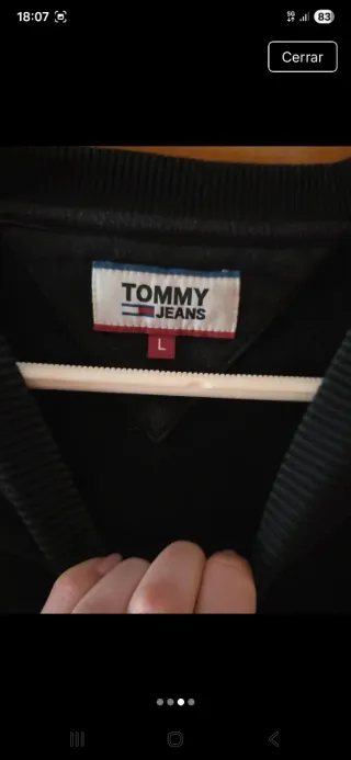 Sudadera Tommy Hilfiger Negra